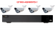 8 Channel AHD Security System with 4 1080P Starlight IR Waterproof AHD Bullet Camera 1TB HDD (QTH83-4QH8057B-1)